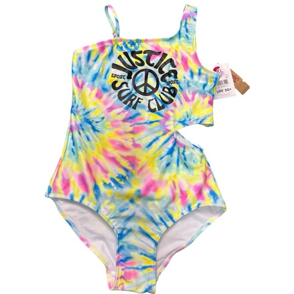 Justice Tween Girls Swimsuits Lot 2 Tankini & 1-Pc Size XL 16/18 NWT UPF 50+ - Picture 3 of 10